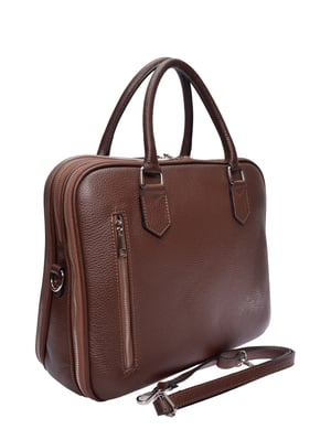 Luisa Vannini Bordeauxrood Rundleer Tas
