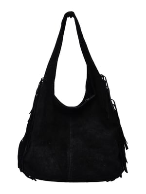 Isabella Rhea Zwart Rundleer Tas