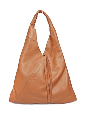 Anna Luchini Brown Rundleer Tas