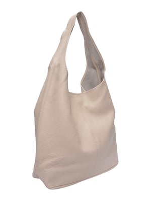 Roberta M Beige Rundleer Tas