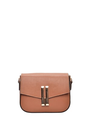 Anna Luchini Brown Rundleer Tas
