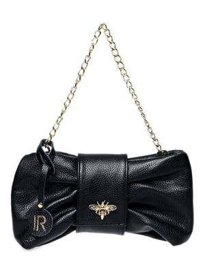 Isabella Rhea Zwart Rundleer Tas