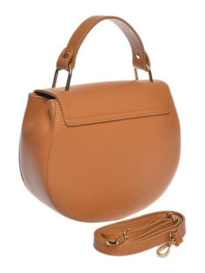 Luisa Vannini Brown Rundleer Tas