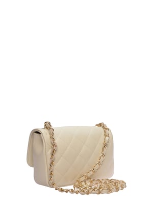 Luisa Vannini Beige Rundleer Tas