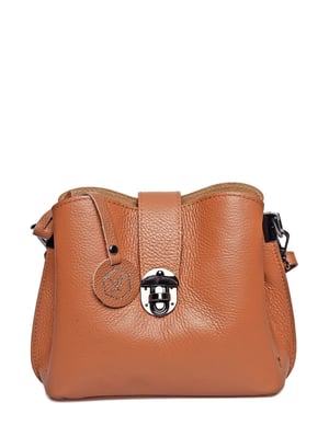 Luisa Vannini Brown Rundleer Tas