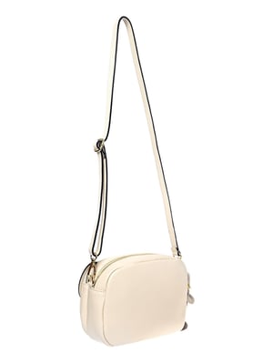 Roberta M Beige Rundleer Tas