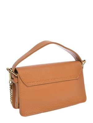 Anna Luchini Brown Rundleer Tas