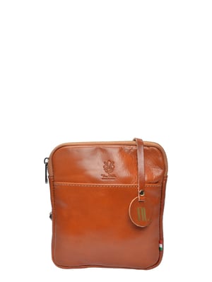 Anna Luchini Brown Rundleer Tas