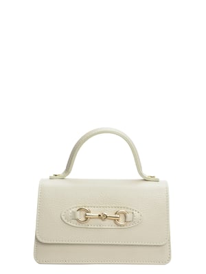Isabella Rhea Beige Rundleer Tas