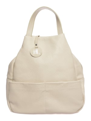 Anna Luchini Beige Rundleer Tas