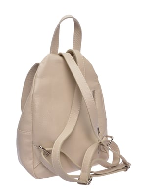 Roberta M Beige Rundleer Tas