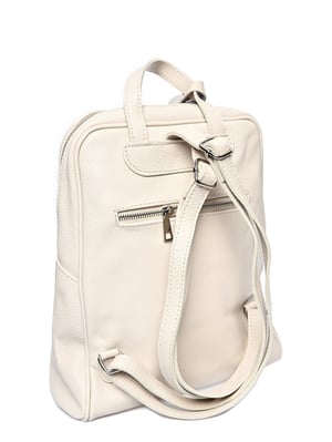 Roberta M Beige Rundleer Tas