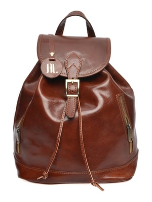 Anna Luchini Bordeauxrood Rundleer Tas