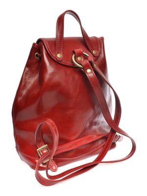 Anna Luchini Rood Rundleer Tas