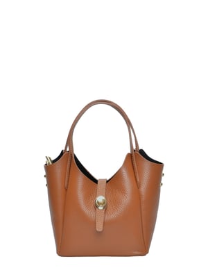 Isabella Rhea Brown Rundleer Tas