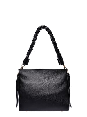 Isabella Rhea Zwart Rundleer Tas