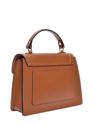 Luisa Vannini Brown Rundleer Tas
