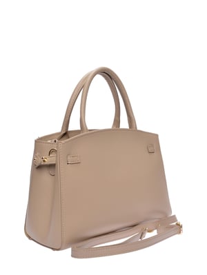 Isabella Rhea Beige Rundleer Tas
