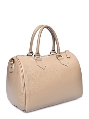 Roberta M Beige Rundleer Tas
