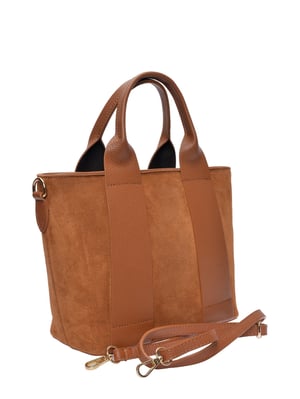 Luisa Vannini Brown Rundleer Tas