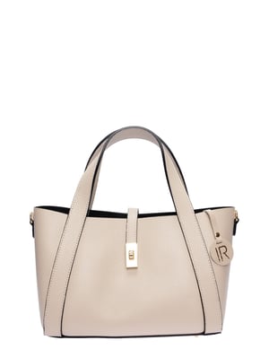 Isabella Rhea Beige Rundleer Tas