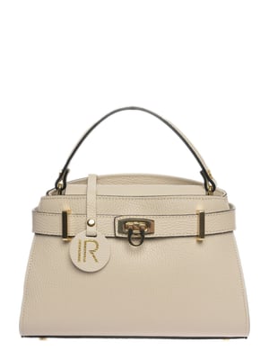 Isabella Rhea Beige Rundleer Tas