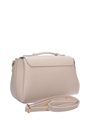 Roberta M Beige Rundleer Tas