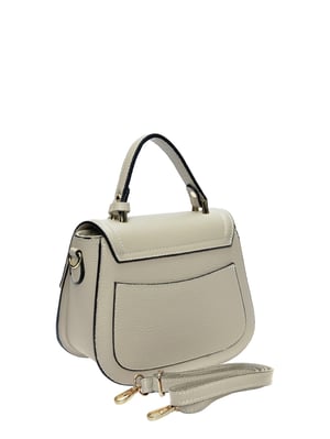 Isabella Rhea Beige Rundleer Tas