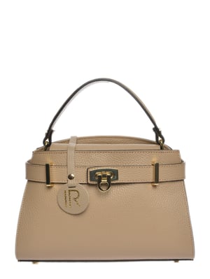Isabella Rhea Beige Rundleer Tas