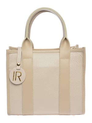 Isabella Rhea Beige Rundleer Tas