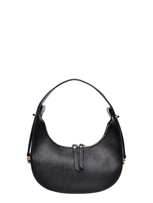Isabella Rhea Zwart Rundleer Tas