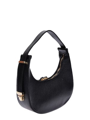 Isabella Rhea Zwart Rundleer Tas