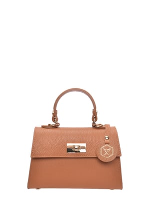 Luisa Vannini Brown Rundleer Tas