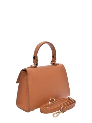 Luisa Vannini Brown Rundleer Tas