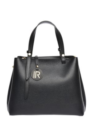 Isabella Rhea Zwart Rundleer Tas