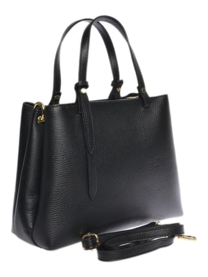 Isabella Rhea Zwart Rundleer Tas