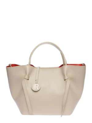 Isabella Rhea Beige Rundleer Tas