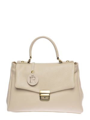 Isabella Rhea Beige Rundleer Tas