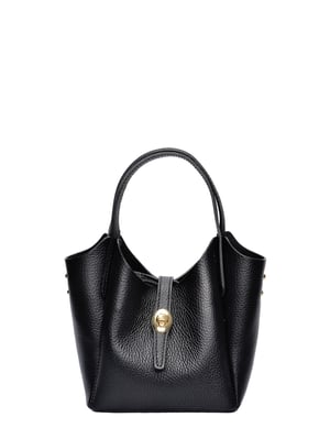 Isabella Rhea Zwart Rundleer Tas