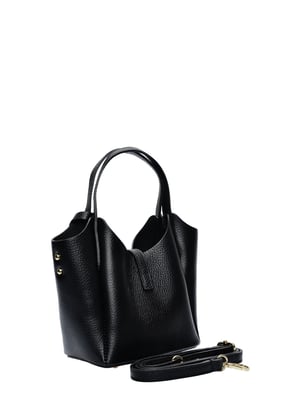 Isabella Rhea Zwart Rundleer Tas