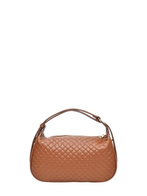 Anna Luchini Brown Rundleer Tas