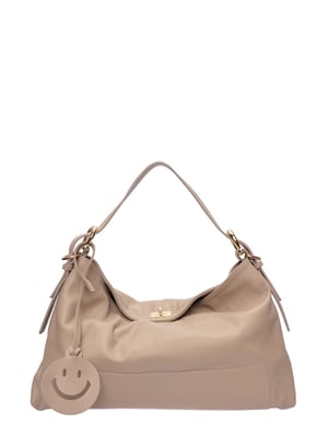 Luisa Vannini Beige Rundleer Tas