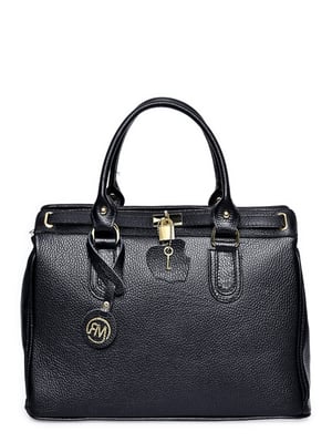 Roberta M Zwart Rundleer Tas