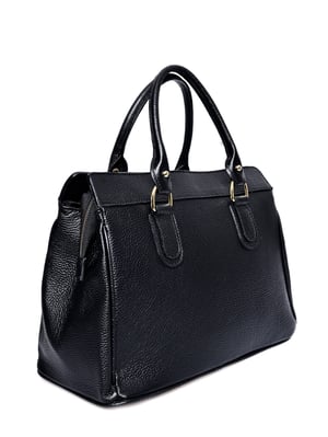 Roberta M Zwart Rundleer Tas