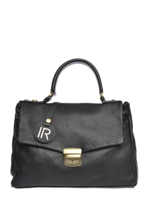 Isabella Rhea Zwart Rundleer Tas