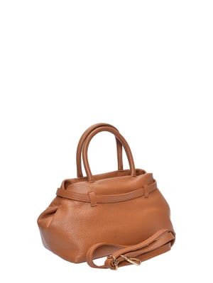Luisa Vannini Brown Rundleer Tas