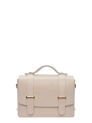 Luisa Vannini Beige Rundleer Tas