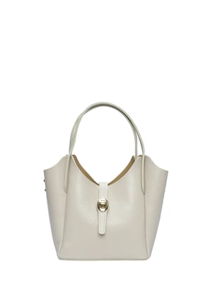 Isabella Rhea Beige Rundleer Tas
