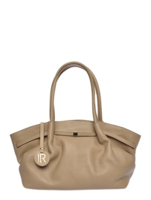 Isabella Rhea Beige Rundleer Tas
