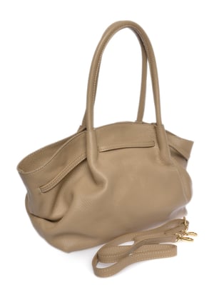 Isabella Rhea Beige Rundleer Tas